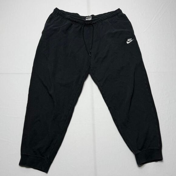 Nike Black Fleece Joggers XL Pullover Sweatpants Men’s - Picture 1 of 7